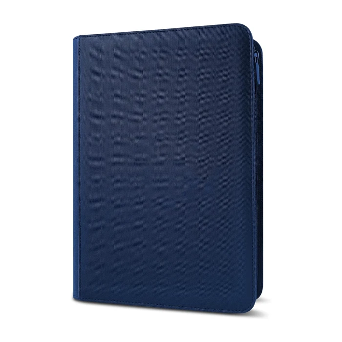 Classeur à zip bleu pour 360 cartes à collectionner