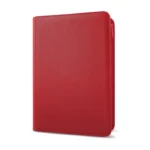 Classeur à zip rouge pour 360 cartes à collectionner