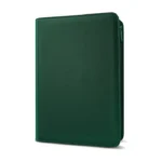 Classeur à zip vert pour 360 cartes à collectionner