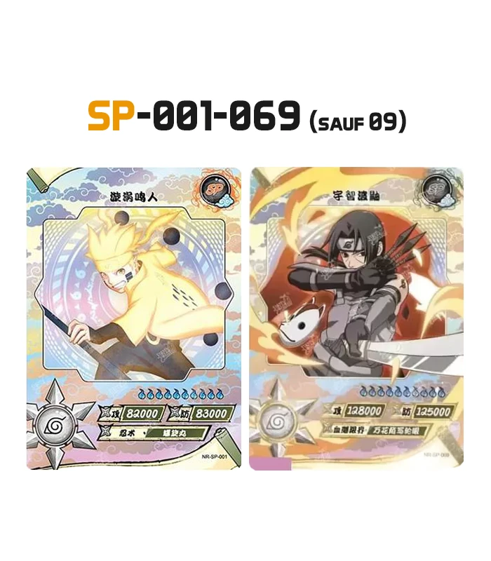 Collection de 68 cartes SP Naruto Kayou